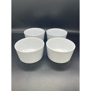 Elama Luxmatte Light Gray Set of 4 Fruit / Dessert Bowls 4 5/8"